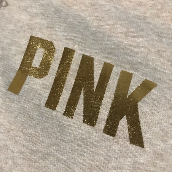 Rare Victorias Secret PINK Limited Edition BLING Faux-Fur Signature Zip Hoodie L - Picture 10 of 15